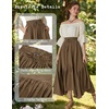 image:imageScarlet Darkness Maxi Skirts for Women Flowy Boho Renaissance SkirtCaramel