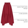 image:imageScarlet Darkness Maxi Skirts for Women Flowy Boho Renaissance SkirtChili Pepper