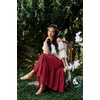 image:imageScarlet Darkness Maxi Skirts for Women Flowy Boho Renaissance SkirtChili Pepper