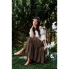 image:imageScarlet Darkness Maxi Skirts for Women Flowy Boho Renaissance SkirtDark Brown
