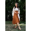 image:imageScarlet Darkness Maxi Skirts for Women Flowy Boho Renaissance SkirtEarthy Brown