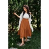 image:imageScarlet Darkness Maxi Skirts for Women Flowy Boho Renaissance SkirtEarthy Brown