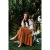 image:imageScarlet Darkness Maxi Skirts for Women Flowy Boho Renaissance SkirtEarthy Brown