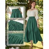 image:imageScarlet Darkness Maxi Skirts for Women Flowy Boho Renaissance SkirtEden Green