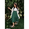 image:imageScarlet Darkness Maxi Skirts for Women Flowy Boho Renaissance SkirtEden Green