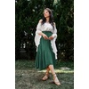 image:imageScarlet Darkness Maxi Skirts for Women Flowy Boho Renaissance SkirtEden Green