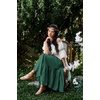 image:imageScarlet Darkness Maxi Skirts for Women Flowy Boho Renaissance SkirtEden Green