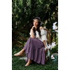 image:imageScarlet Darkness Maxi Skirts for Women Flowy Boho Renaissance SkirtGray Purple