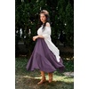 image:imageScarlet Darkness Maxi Skirts for Women Flowy Boho Renaissance SkirtGray Purple
