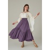 image:imageScarlet Darkness Maxi Skirts for Women Flowy Boho Renaissance SkirtGray Purple
