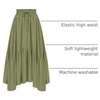 image:imageScarlet Darkness Maxi Skirts for Women Flowy Boho Renaissance SkirtGrey Green