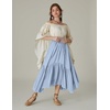 image:imageScarlet Darkness Maxi Skirts for Women Flowy Boho Renaissance SkirtLight Blue