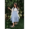 image:imageScarlet Darkness Maxi Skirts for Women Flowy Boho Renaissance SkirtLight Blue