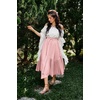 image:imageScarlet Darkness Maxi Skirts for Women Flowy Boho Renaissance SkirtLight Pink