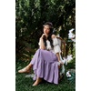 image:imageScarlet Darkness Maxi Skirts for Women Flowy Boho Renaissance SkirtLight Purple
