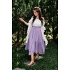 image:imageScarlet Darkness Maxi Skirts for Women Flowy Boho Renaissance SkirtLight Purple