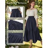 image:imageScarlet Darkness Maxi Skirts for Women Flowy Boho Renaissance SkirtNavy