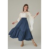 image:imageScarlet Darkness Maxi Skirts for Women Flowy Boho Renaissance SkirtNavy Blue