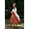 image:imageScarlet Darkness Maxi Skirts for Women Flowy Boho Renaissance SkirtOrange