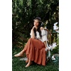 image:imageScarlet Darkness Maxi Skirts for Women Flowy Boho Renaissance SkirtOrange