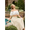 image:imageScarlet Darkness Maxi Skirts for Women Flowy Boho Renaissance SkirtOyster White