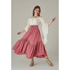image:imageScarlet Darkness Maxi Skirts for Women Flowy Boho Renaissance SkirtPink