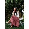 image:imageScarlet Darkness Maxi Skirts for Women Flowy Boho Renaissance SkirtPink