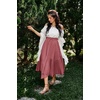 image:imageScarlet Darkness Maxi Skirts for Women Flowy Boho Renaissance SkirtPink