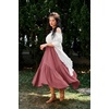 image:imageScarlet Darkness Maxi Skirts for Women Flowy Boho Renaissance SkirtPink