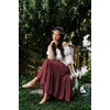 image:imageScarlet Darkness Maxi Skirts for Women Flowy Boho Renaissance SkirtRed