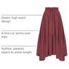 image:imageScarlet Darkness Maxi Skirts for Women Flowy Boho Renaissance SkirtRed