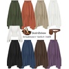 image:imageScarlet Darkness Maxi Skirts for Women Flowy Boho Renaissance SkirtRed