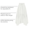 image:imageScarlet Darkness Maxi Skirts for Women Flowy Boho Renaissance SkirtWhite