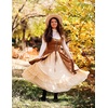 image:imageScarlet Darkness Maxi Skirts for Women Renaissance Long Flowy Tiered SkirtApricot