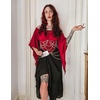 image:imageScarlet Darkness Maxi Skirts for Women Renaissance Long Flowy Tiered SkirtBlack