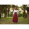 image:imageScarlet Darkness Maxi Skirts for Women Renaissance Long Flowy Tiered SkirtDeep Red
