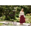 image:imageScarlet Darkness Maxi Skirts for Women Renaissance Long Flowy Tiered SkirtDeep Red