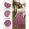 image:imageScarlet Darkness Maxi Skirts for Women Renaissance Long Flowy Tiered SkirtDusty Pink