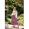 image:imageScarlet Darkness Maxi Skirts for Women Renaissance Long Flowy Tiered SkirtDusty Pink