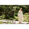 image:imageScarlet Darkness Maxi Skirts for Women Renaissance Long Flowy Tiered SkirtLight Beige