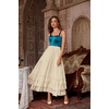 image:imageScarlet Darkness Maxi Skirts for Women Renaissance Long Flowy Tiered SkirtLight Beige