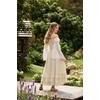 image:imageScarlet Darkness Maxi Skirts for Women Renaissance Long Flowy Tiered SkirtLight Beige