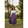 image:imageScarlet Darkness Maxi Skirts for Women Renaissance Long Flowy Tiered SkirtPurple