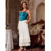 image:imageScarlet Darkness Maxi Skirts for Women Renaissance Long Flowy Tiered SkirtWhite