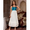 image:imageScarlet Darkness Maxi Skirts for Women Renaissance Long Flowy Tiered SkirtWhite