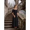 image:imageScarlet Darkness Off Shoulder Puff Sleeve Renaissance Cottage Pirate DressBlack