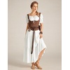 image:imageScarlet Darkness Off Shoulder Puff Sleeve Renaissance Cottage Pirate DressWhite