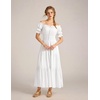 image:imageScarlet Darkness Off Shoulder Puff Sleeve Renaissance Cottage Pirate DressWhite