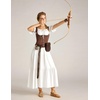 image:imageScarlet Darkness Off Shoulder Puff Sleeve Renaissance Cottage Pirate DressWhite