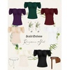 image:imageScarlet Darkness Off the Shoulder Tops for Women Renaissance Pirate ShirtBeige